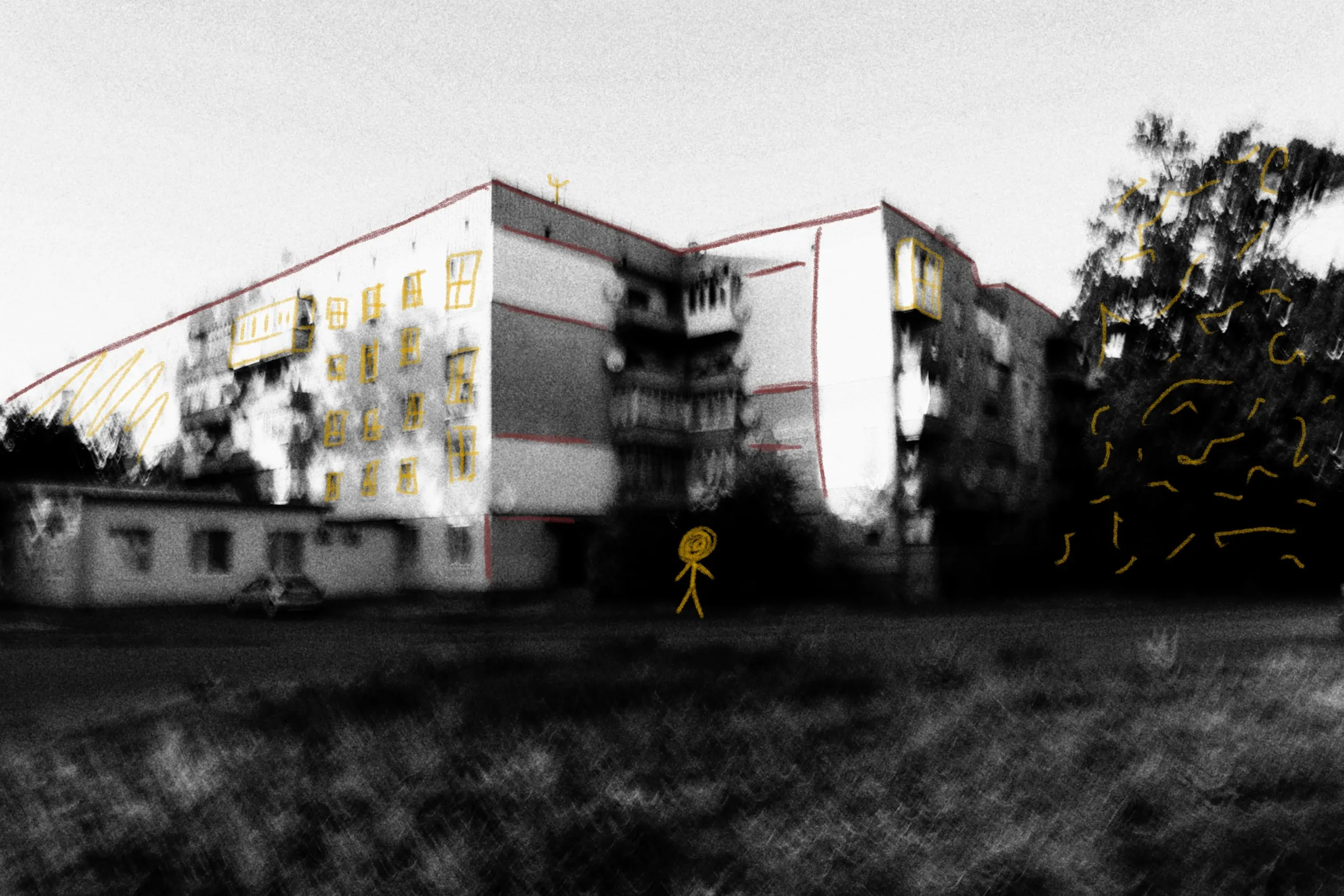 An apartment block